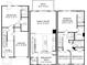 Layout of home featuring 3 beds, and 2.5 baths, and kitchen with an island at 430 Caledon Court Ct, Johns Island, SC 29455