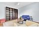 Cozy living room with a large bookshelf, hardwood floors, and comfortable seating at 5406 Dwight Dr, North Charleston, SC 29420