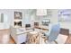 Bright living room with fireplace and hardwood floors, showcasing ample natural light and stylish decor at 5406 Dwight Dr, North Charleston, SC 29420