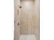 Tiled shower with standard shower head and chrome fixtures at 5511 Colonial Chatsworth Cir, North Charleston, SC 29418