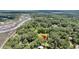 Stunning aerial view of property nestled among lush trees in a serene setting at 7274 Commodore Rd, Hollywood, SC 29449