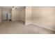 Empty carpeted bedroom with a ceiling fan, a closet, and neutral paint at 8116 Long Shadow Ln, North Charleston, SC 29406