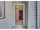 Entryway features unique purple door at 8483 Yadkin Cir # D, North Charleston, SC 29406