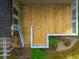 Aerial view of a wood deck and back yard with mature trees at 9175 Spring Branch Ct, North Charleston, SC 29406