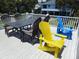 Outdoor deck with table and chairs, perfect for entertaining at 1001 Palmetto Blvd, Edisto Island, SC 29438