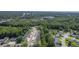 Overhead shot of a townhouse complex near green woodlands with easy access to a small pond at 1064 Lexi Ct, Ladson, SC 29456