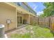Backyard featuring a patio, fence, air conditioning unit, and some vegetation at 1064 Lexi Ct, Ladson, SC 29456