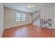 Spacious living room with hardwood floors, and staircase at 1064 Lexi Ct, Ladson, SC 29456