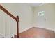 Bright entryway featuring hardwood floors, white trim, and a stylish front door at 1184 Dingle Rd, Mount Pleasant, SC 29466