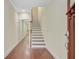 Elegant entryway with hardwood floors, staircase, and views into adjoining rooms at 1184 Dingle Rd, Mount Pleasant, SC 29466