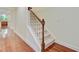 Elegant staircase features hardwood floors, carpeted stairs and a light and bright interior at 1184 Dingle Rd, Mount Pleasant, SC 29466