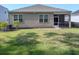 A spacious backyard with a well-maintained lawn and an inviting screened-in porch area at 123 Lagoona Dr, Summerville, SC 29483