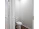 Powder room with a toilet in a freshly painted, well-lit small space at 123 Lagoona Dr, Summerville, SC 29483