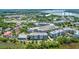 Breathtaking aerial shot highlighting the home's location near Downtown Daniel Island and Credit One Stadium at 125 Pier View St # 408, Charleston, SC 29492