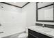Bathroom with shower-tub combo, and a vanity with marble countertop at 1326 Givhans Rd, Ridgeville, SC 29472