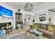 Elegant living room with a fireplace, stylish decor, and an open layout at 1682 Camfield Ln, Mount Pleasant, SC 29466