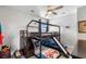 Bedroom with a ceiling fan and a house-themed bunk bed with a slide at 1722 Trewin Ct, Charleston, SC 29492