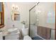Modern bathroom with a glass shower and vessel sink at 1900 Morgan Ave, North Charleston, SC 29406
