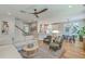 Cozy living room featuring hardwood floors, comfortable seating, and an open layout at 2150 Terrabrook Ln, Charleston, SC 29412