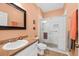 Bathroom featuring a glass-door shower and a vanity at 2961 Sweetleaf Ln, Johns Island, SC 29455