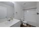 Bathroom with a modern vanity, mirror, and a tub-shower combo at 3018 Vincent Astor Dr, Johns Island, SC 29455