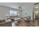 Comfortable living room with stylish furniture, hardwood floors, and ample natural light at 3018 Vincent Astor Dr, Johns Island, SC 29455
