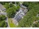 Aerial view of the community with ample parking surrounded by mature trees at 302 Springview Ln # 7, Summerville, SC 29485
