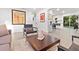 Open floor plan shows the connection of the living room with the eat in kitchen with stainless appliances at 3435 Hobson Dr, Johns Island, SC 29455