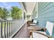 Relaxing front porch seating area, ideal for enjoying a peaceful morning or evening at 3513 Flowering Oak Way, Mount Pleasant, SC 29466