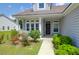 Inviting front porch adorned with windows and landscaping enhances the home's facade at 3524 Great Egret Dr, Johns Island, SC 29455