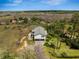 Aerial view of home, drive and surrounding property at 3810 Marshfield Rd, Johns Island, SC 29455