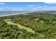 Overhead shot reveals 40 Greensward near the Cougar Point 15th hole and the clubhouse along the coast at 40 Greensward Rd, Kiawah Island, SC 29455
