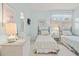 Charming bedroom with two twin beds, a wicker dresser, and soft natural lighting at 40 Greensward Rd, Kiawah Island, SC 29455