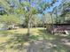 Outbuilding with ample yard space surrounded by trees, near main house, and charming back porch at 4589 Prices Bridge Ln, Walterboro, SC 29488