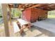 Covered picnic area next to a small barn at 4589 Prices Bridge Ln, Walterboro, SC 29488