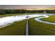 Picturesque aerial view showcasing the dock, marsh, and waterfront scenery at 510 Traders Aly, Mount Pleasant, SC 29464