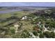 Aerial view of a neighborhood, surrounded by rivers and marshlands at 633 Stono Edge Dr, Charleston, SC 29412