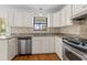 Kitchen features stainless appliances and granite countertops at 633 Stono Edge Dr, Charleston, SC 29412