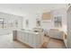 Bright, open kitchen with island and ample natural light at 743 Hills St, Mount Pleasant, SC 29464