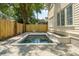 Newly constructed pool in backyard, surrounded by a new fence, perfect for summer relaxation and entertainment at 743 Hills St, Mount Pleasant, SC 29464