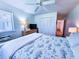 Tranquil bedroom with soft lighting, dresser, closet and soothing decor for peaceful nights at 837 Club Cottage Rd, Edisto Island, SC 29438