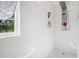Stylish shower featuring modern shower fixtures and window allowing natural light at 105 Birkbeck Ct, Goose Creek, SC 29445