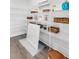 Organized pantry with wire shelving, filled with various food items and decorative baskets at 114 Battle Boat Blvd, Summerville, SC 29485