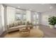 Cozy living room features a sofa, area rug, and natural light from the glass patio doors and window at 123 Leeward Lndg, Summerville, SC 29486