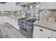 Close-up of a modern kitchen featuring stainless steel appliances and ample counter space for cooking and meal preparation at 138 Brant Acres Ln, Bonneau, SC 29431