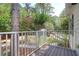 Private balcony with a view of lush greenery and neighborhood streets at 1604 Basildon Rd, Mount Pleasant, SC 29466
