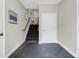 Bright entryway features staircase and neutral paint for a modern look at 1604 Basildon Rd, Mount Pleasant, SC 29466