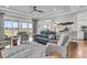 Comfortable living room with hardwood floors, ample seating, and an open, airy design at 1636 Rivertowne Country Club Dr, Mount Pleasant, SC 29466