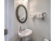 Half bathroom featuring pedestal sink at 1666 Bridwell Ln, Mount Pleasant, SC 29466