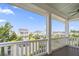Spacious balcony overlooking a picturesque neighborhood and tree-lined streets at 1713 Banning St, Mount Pleasant, SC 29466